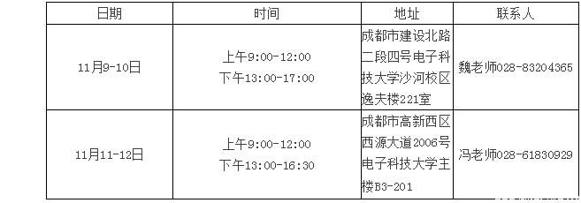 2017年电子科技大学MBA现场确认时间11月9-12日(图1)