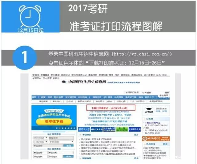 【备考小贴士】2017管理类联考准考证打印步骤图解